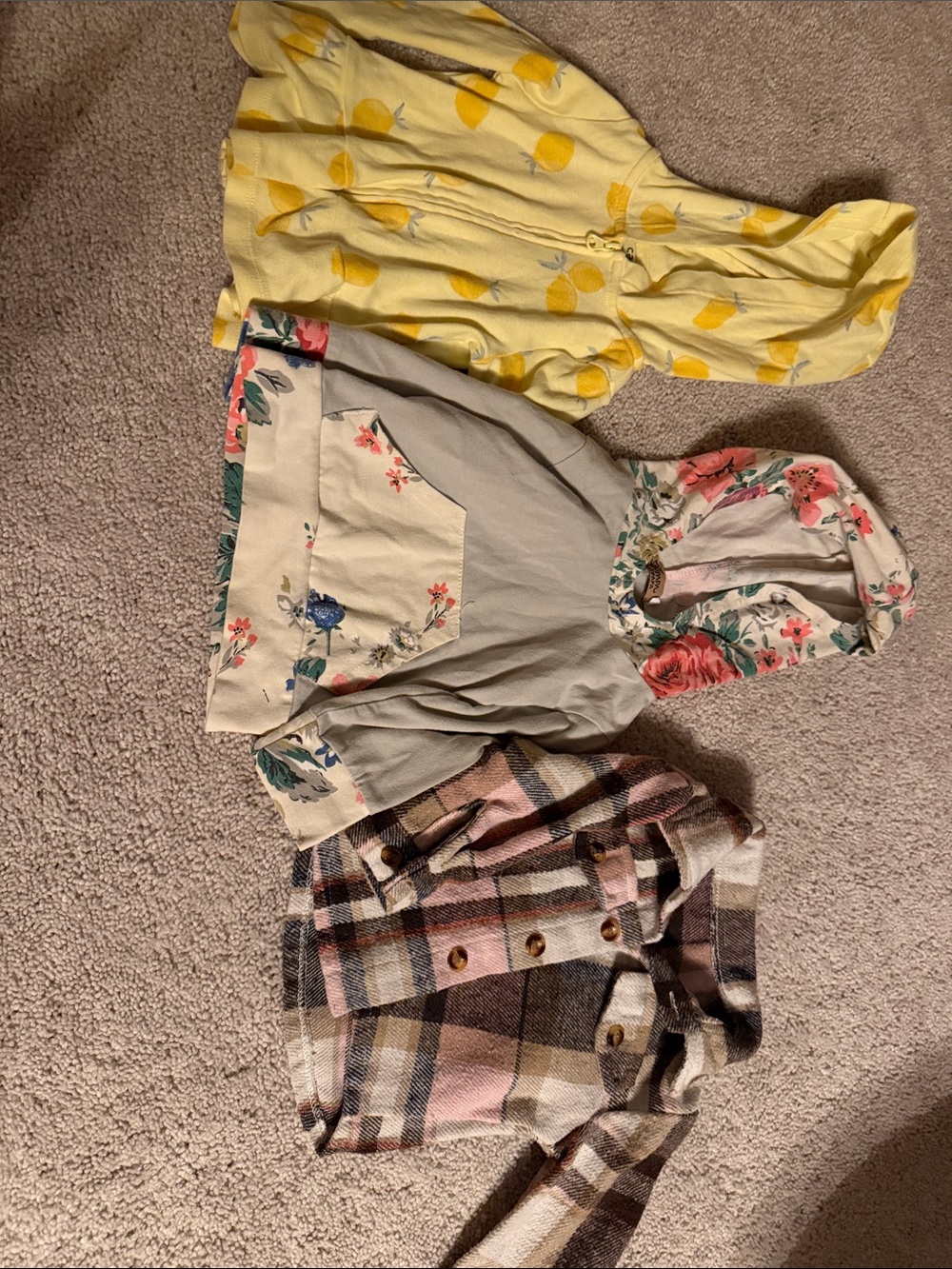 Girls Yellow Hooded Lemon Print Shirt